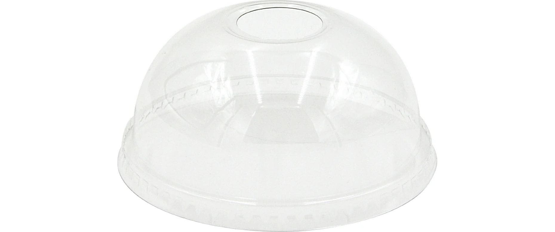 Verive rPET-Deckel für Becher Ø 95 mm, H 47 mm, transparent – 50 Stk.