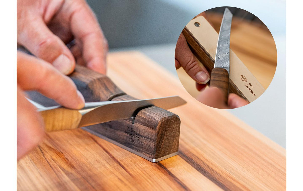 Sknife Ersatz-Streichriemen, Leder mit Diamantpaste, manuell, mehrfarbig