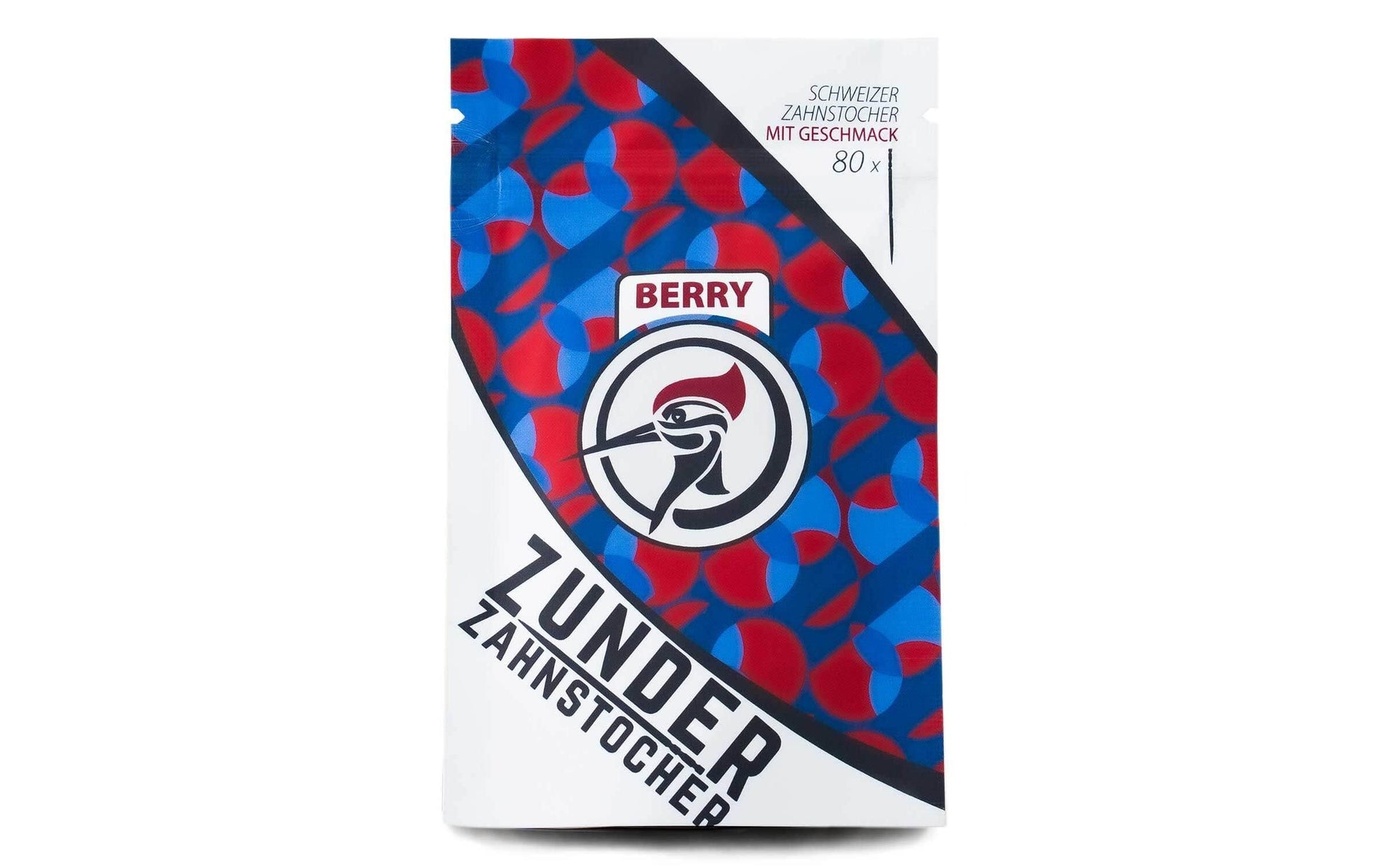 Zunder Zahnstocher Berry – Blau – 7 cm – Birke – 80 Stk