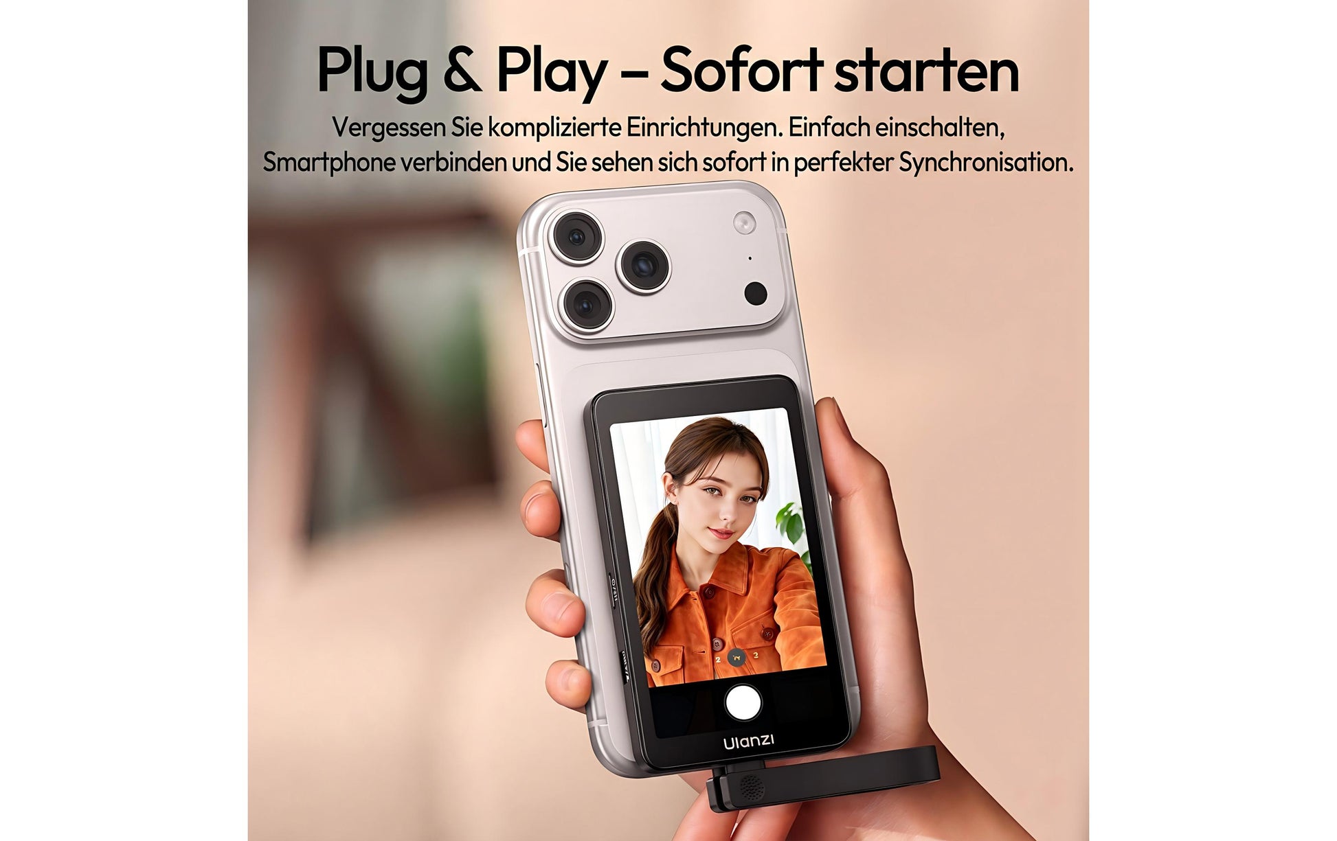 Ulanzi VM1 – Foto-Griff – für iPhone (MagSafe) – Schwarz