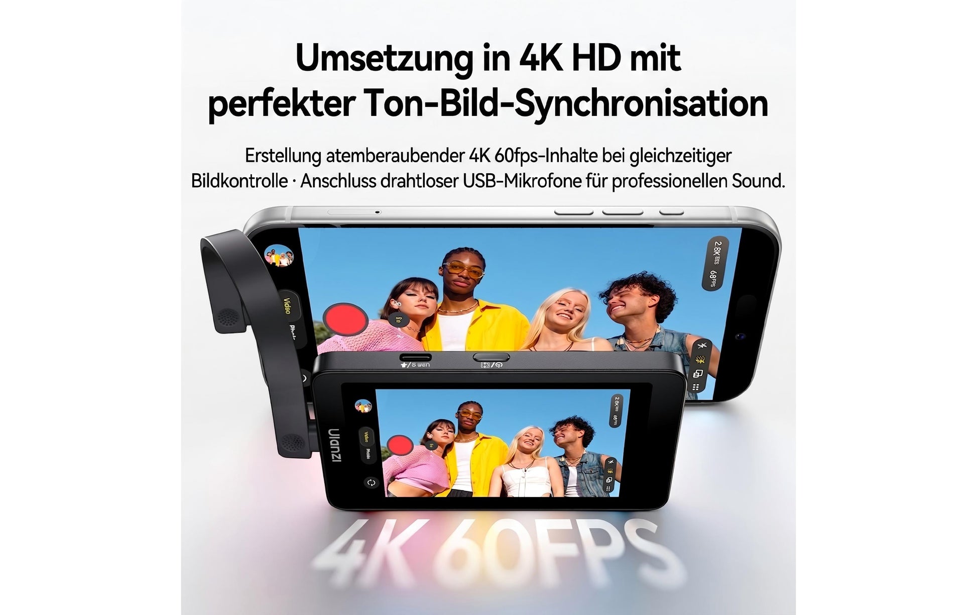 Ulanzi VM1 – Foto-Griff – für iPhone (MagSafe) – Schwarz
