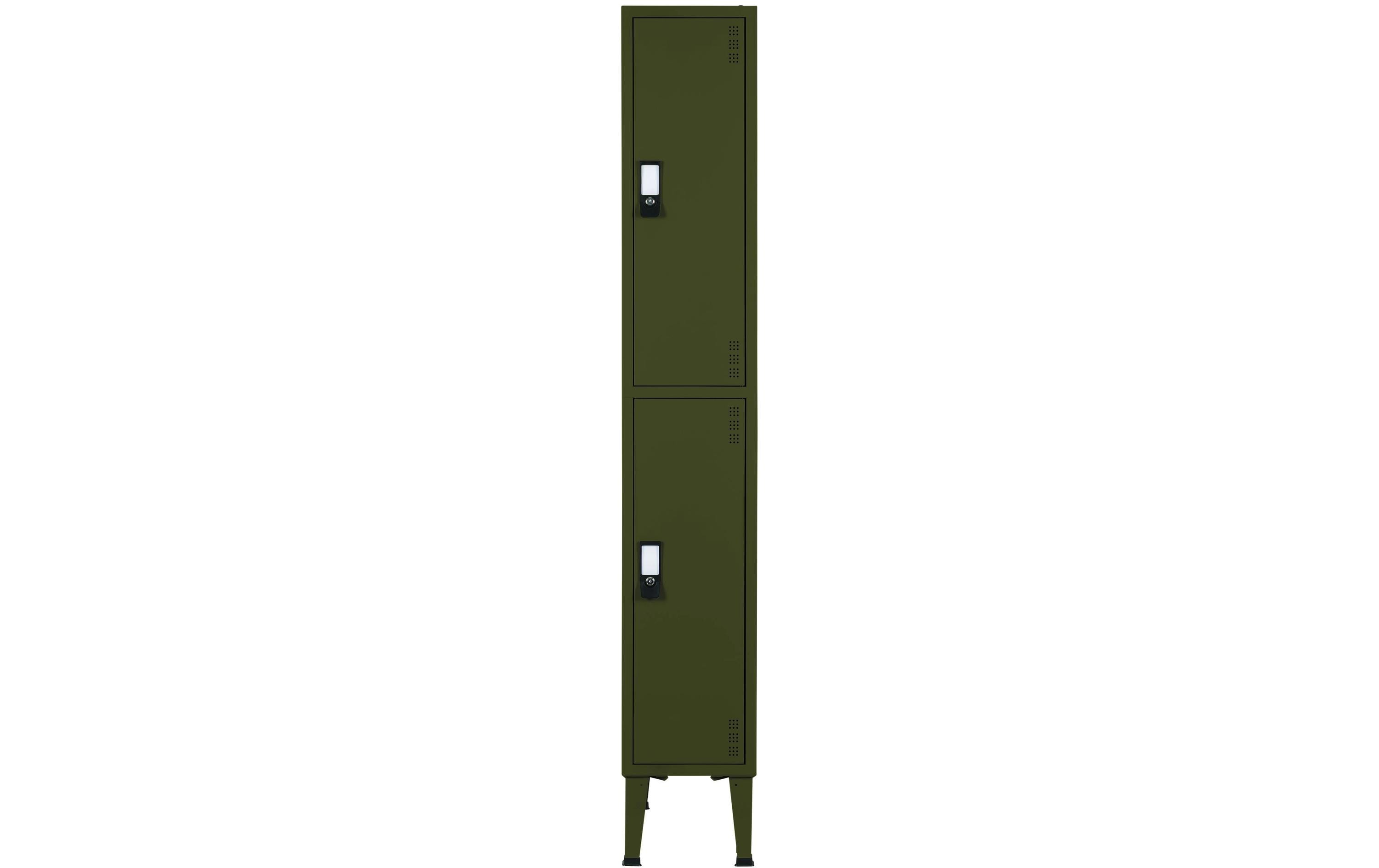 Bi-office Aufbewahrungsschrank – Schrank, 300 × 500 × 1900 mm, grün, Stahl