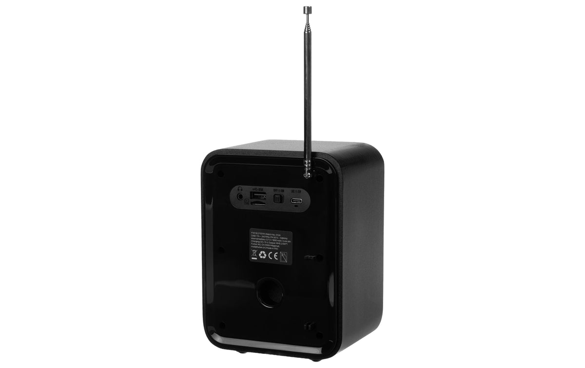Onit Marcando – DAB+/UKW-Tischradio, Bluetooth, Weckfunktion – Schwarz