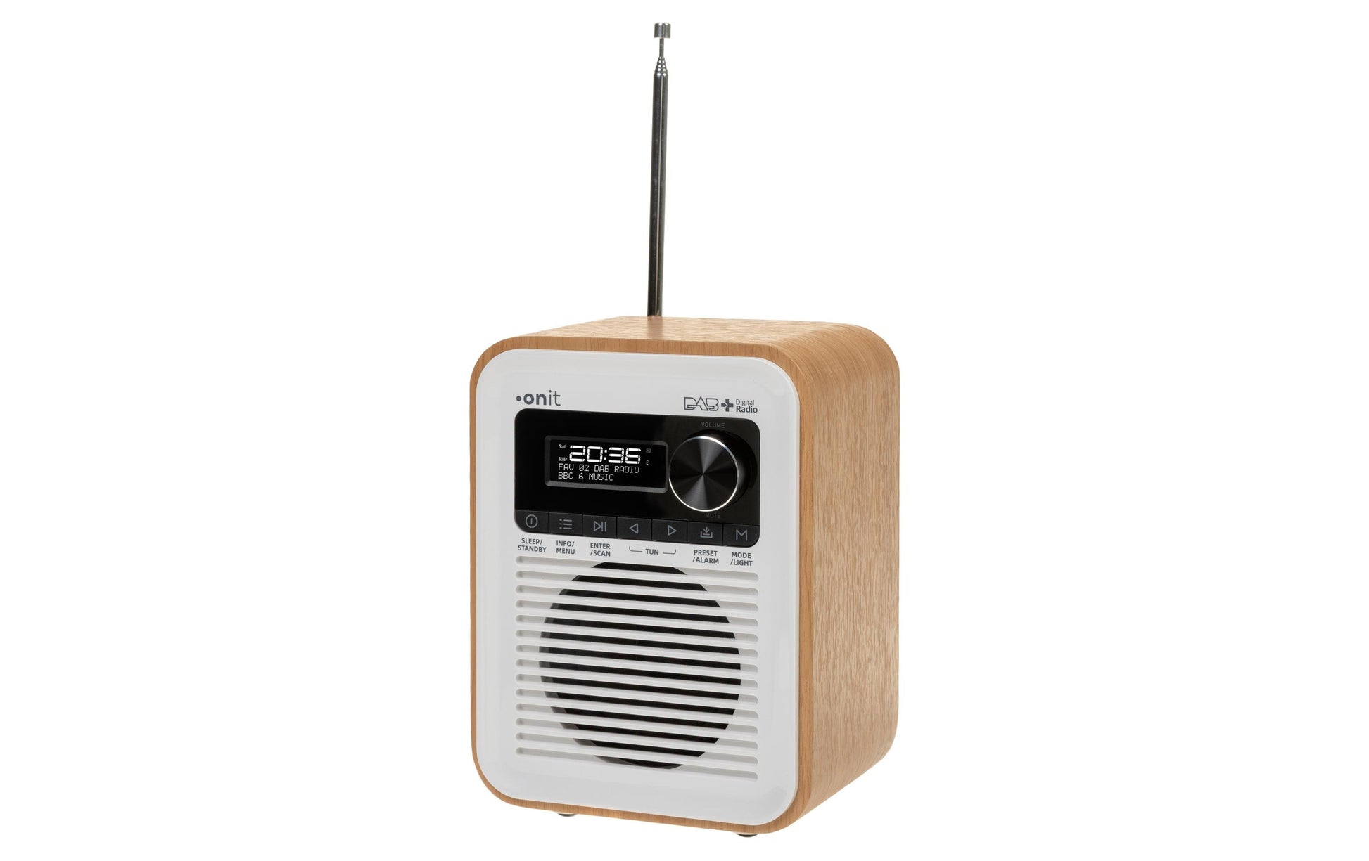 Onit Marcando – DAB+/UKW-Tischradio, Bluetooth – Weiss