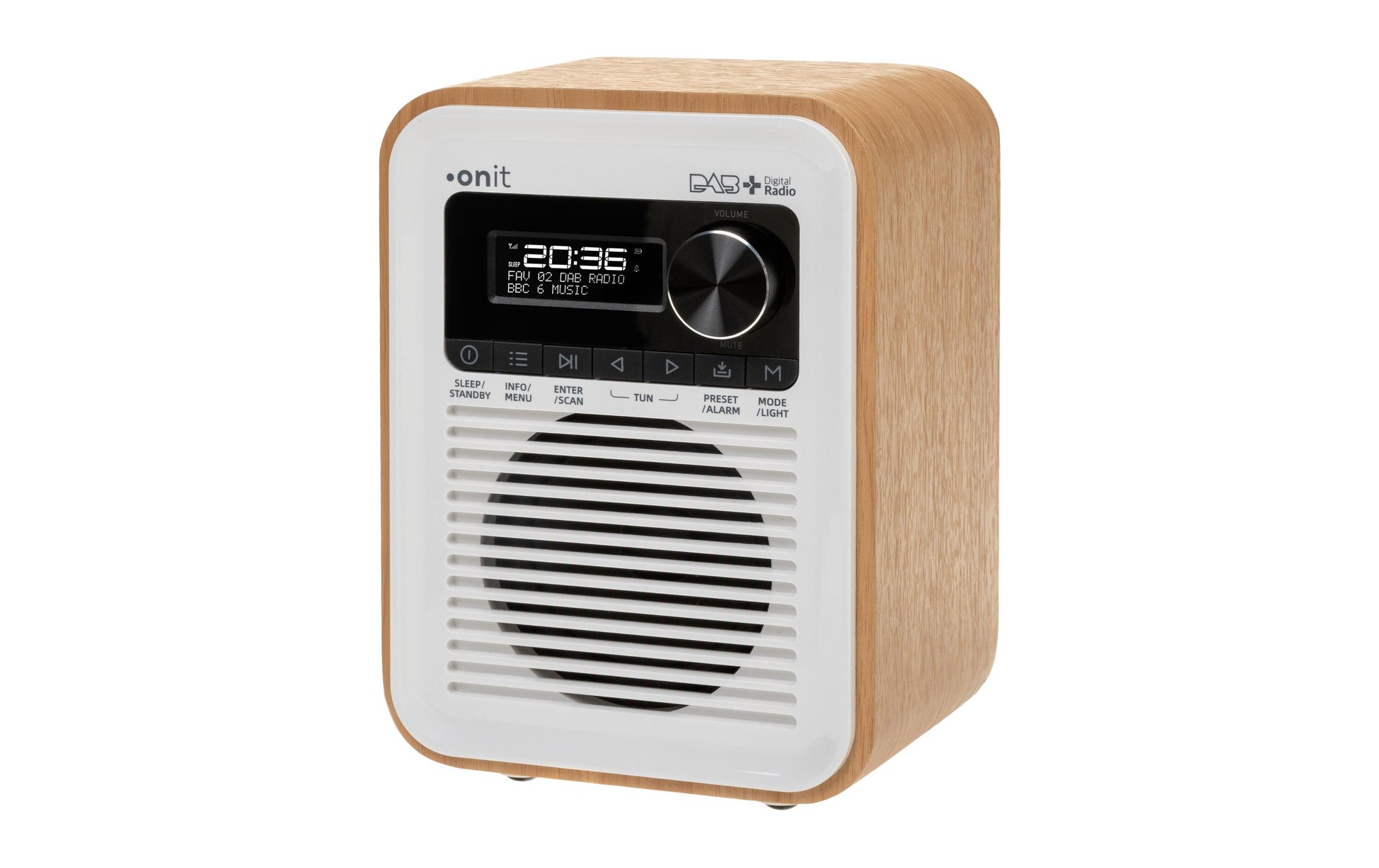 Onit Marcando – DAB+/UKW-Tischradio, Bluetooth – Weiss