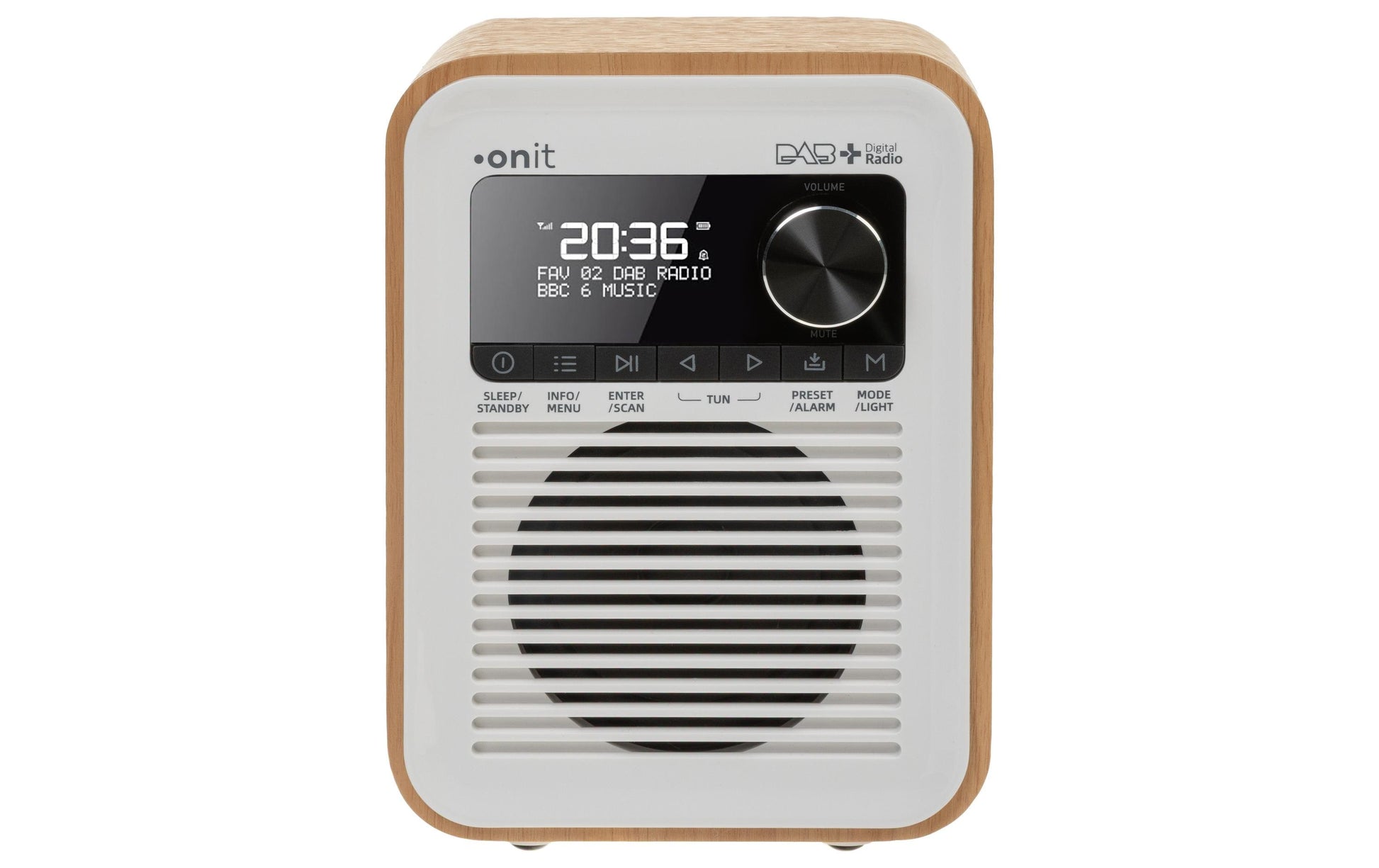 Onit Marcando – DAB+/UKW-Tischradio, Bluetooth – Weiss