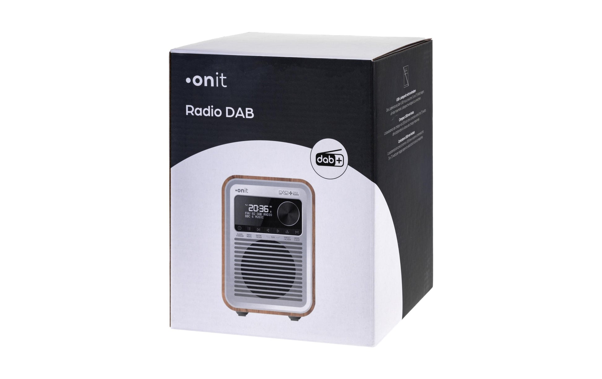 Onit Marcando – DAB+/UKW-Tischradio, Bluetooth – Weiss