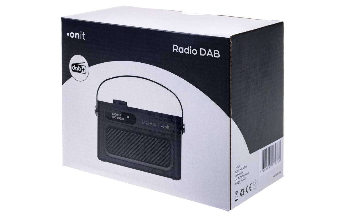 Onit Amoroso – DAB+/UKW-Tischradio, Bluetooth 5.3 – Schwarz
