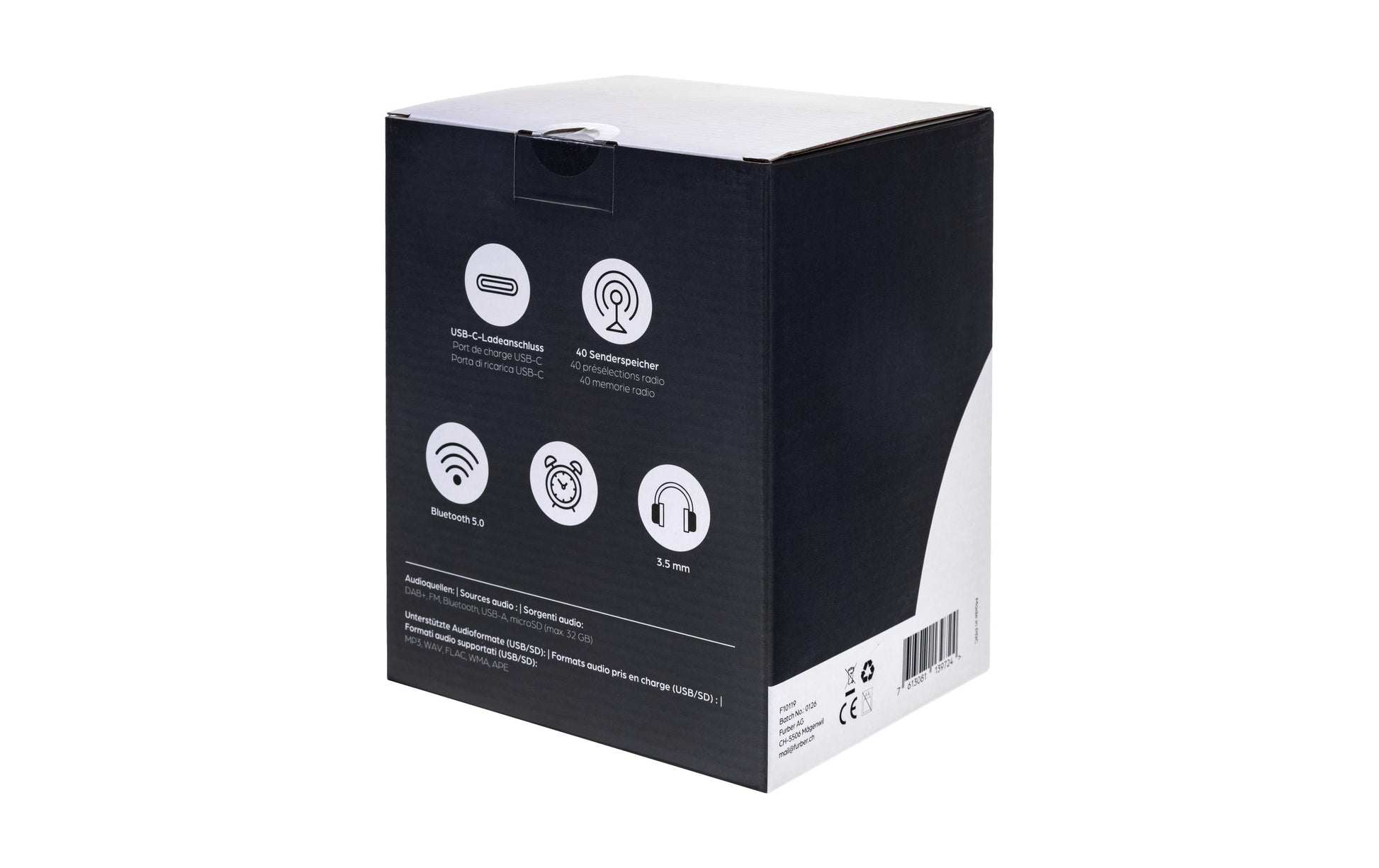 Onit Marcando – DAB+/UKW-Tischradio, Bluetooth – Weiss