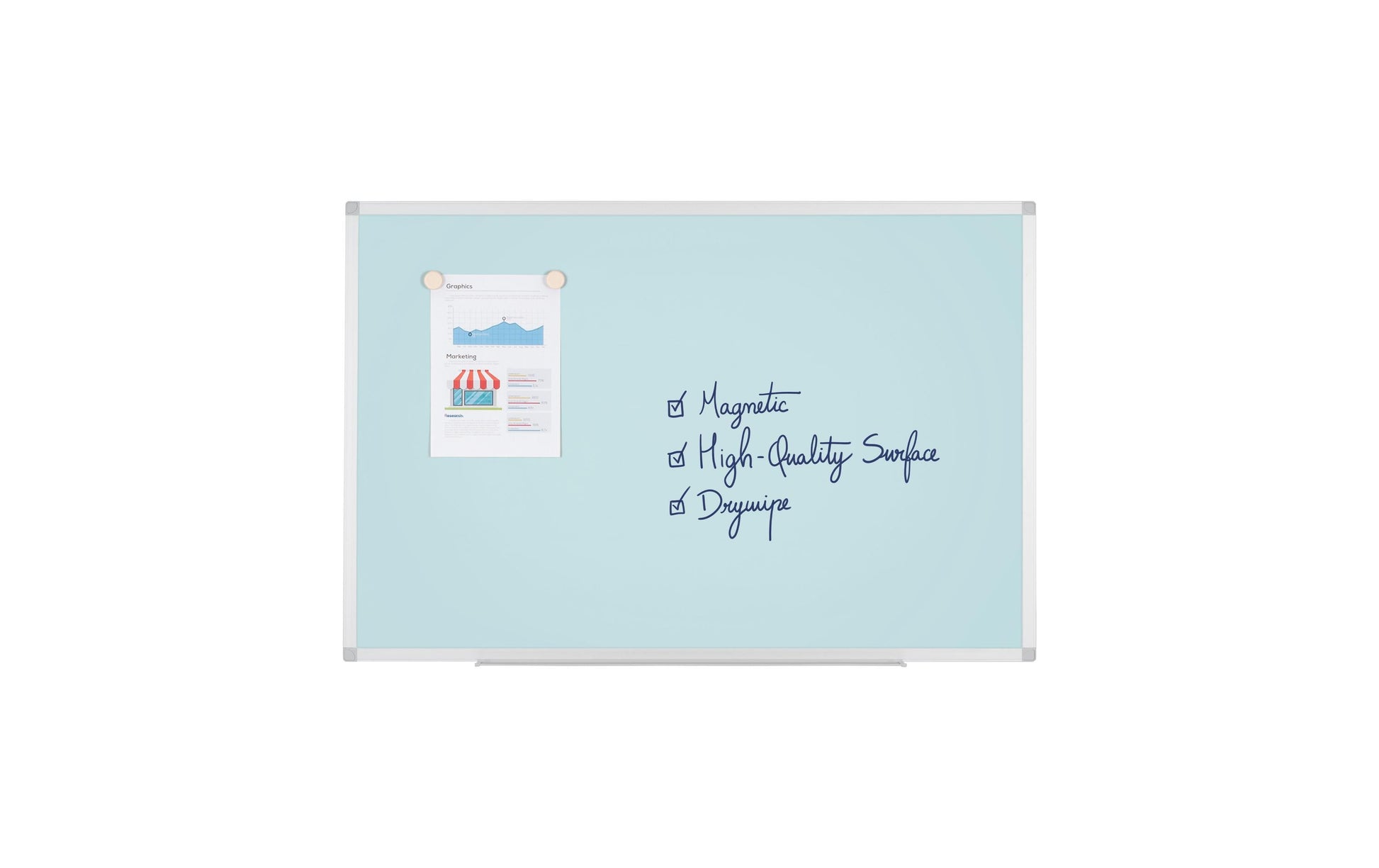 Bi-Office AYDA Whiteboard – Stahl, magnetisch – 60 × 90 cm