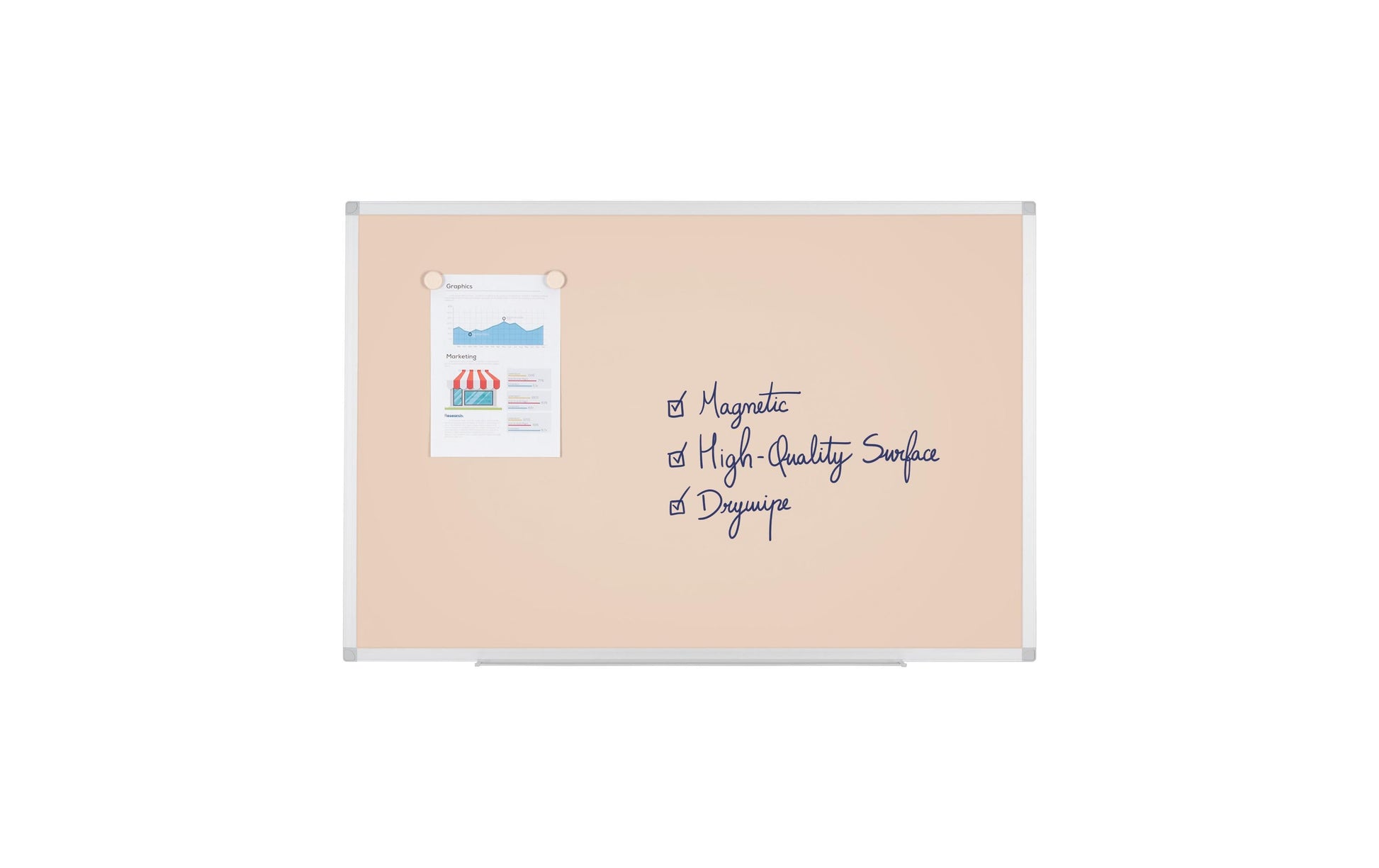 Bi-Office AYDA Whiteboard – Stahl, magnetisch – 60 × 90 cm