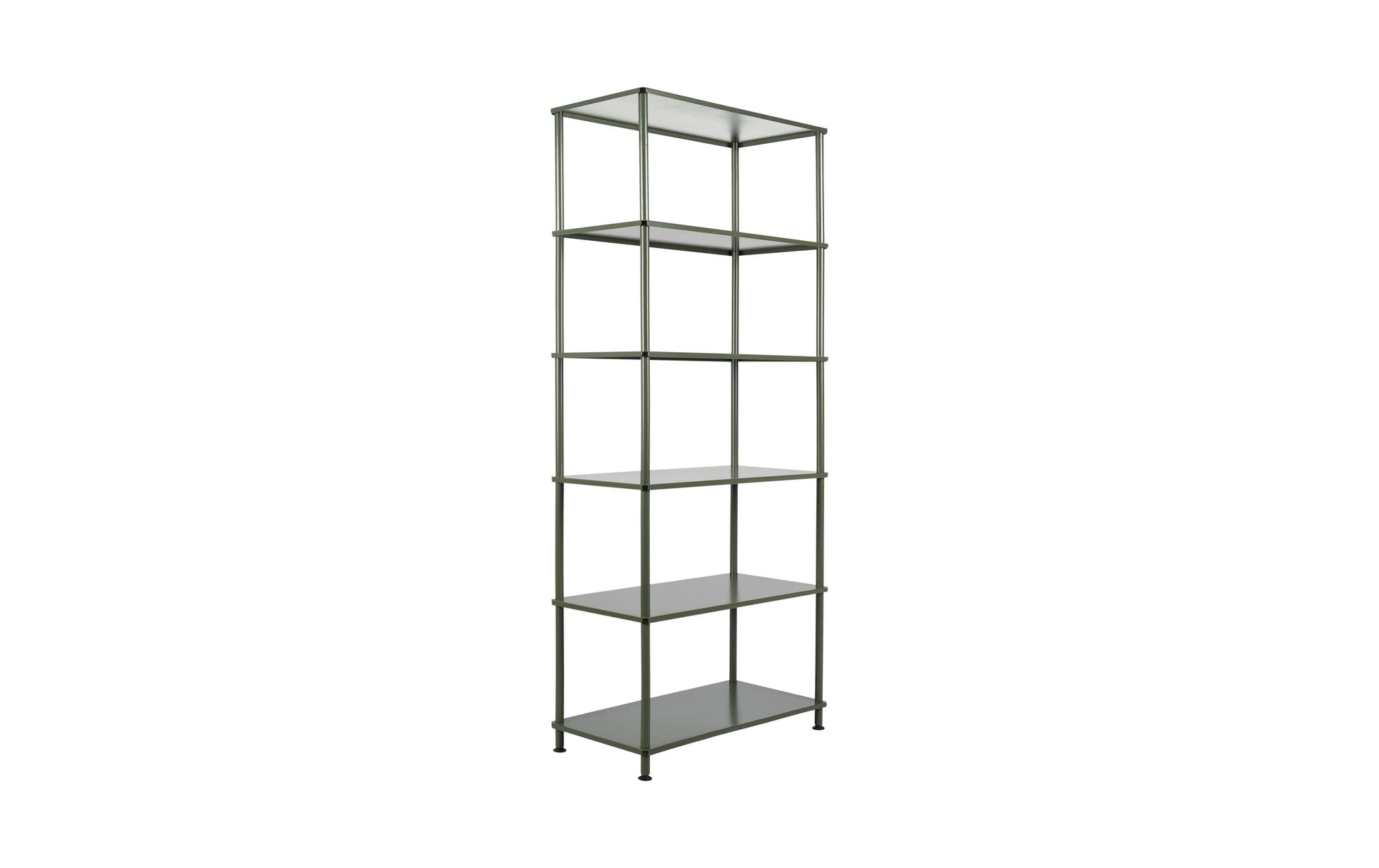 Bi-office Regal – 6 Böden – 80 × 40 × 187 cm – grün – Stahl