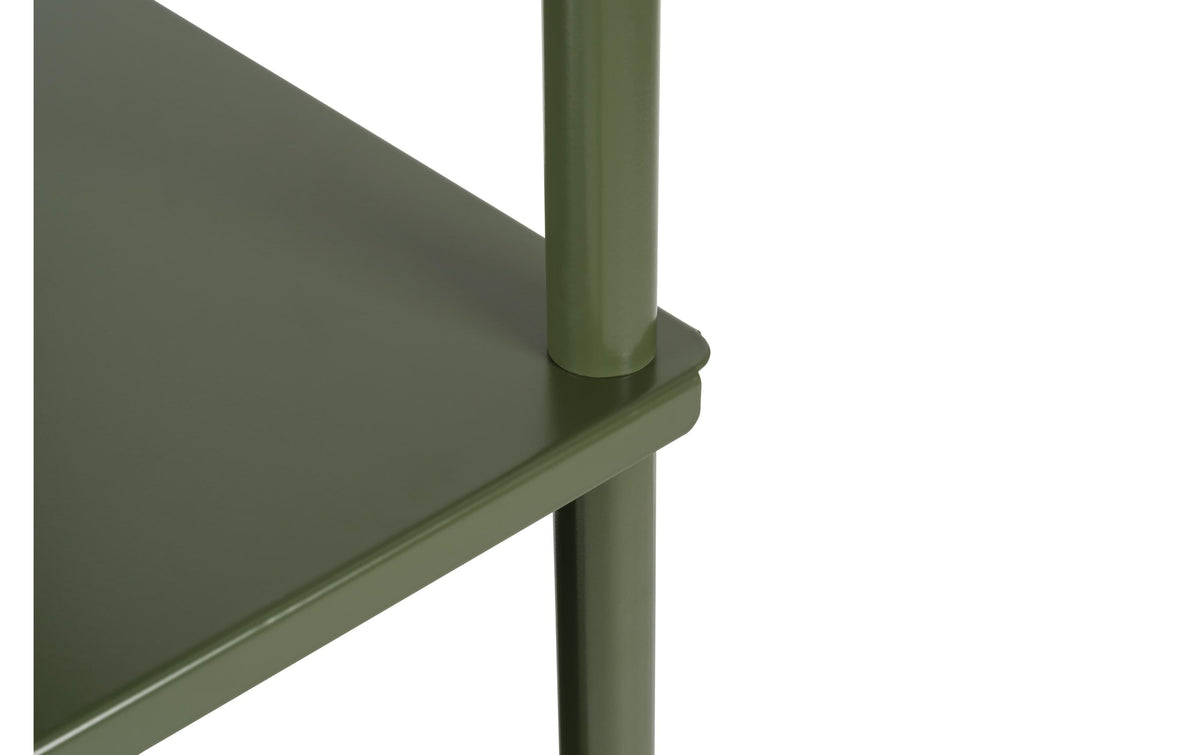 Bi-Office Regal – 3 Böden – 80 × 40 × 80 cm – Grün – Stahl