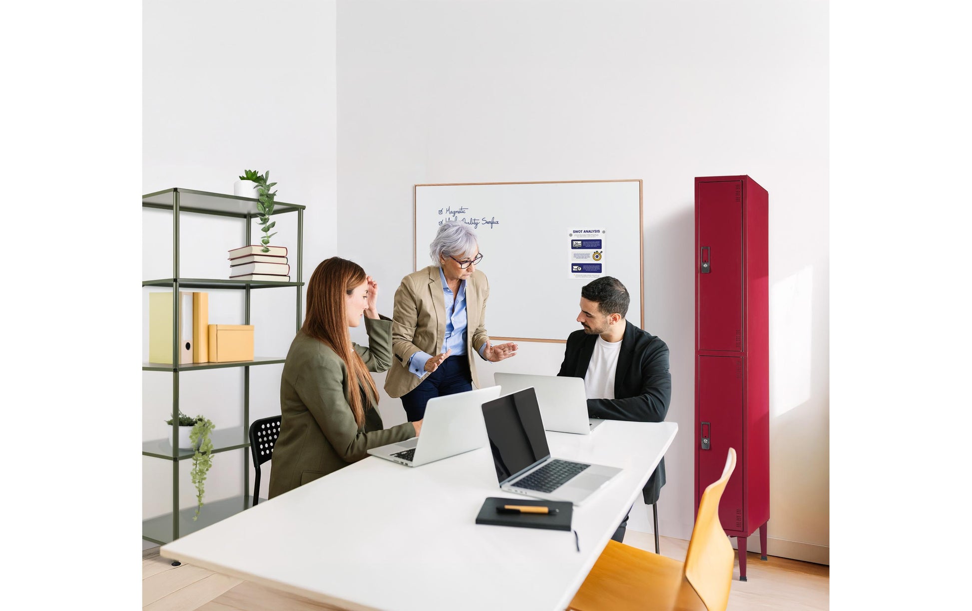 Bi-office Regal – 6 Böden – 80 × 40 × 187 cm – grün – Stahl