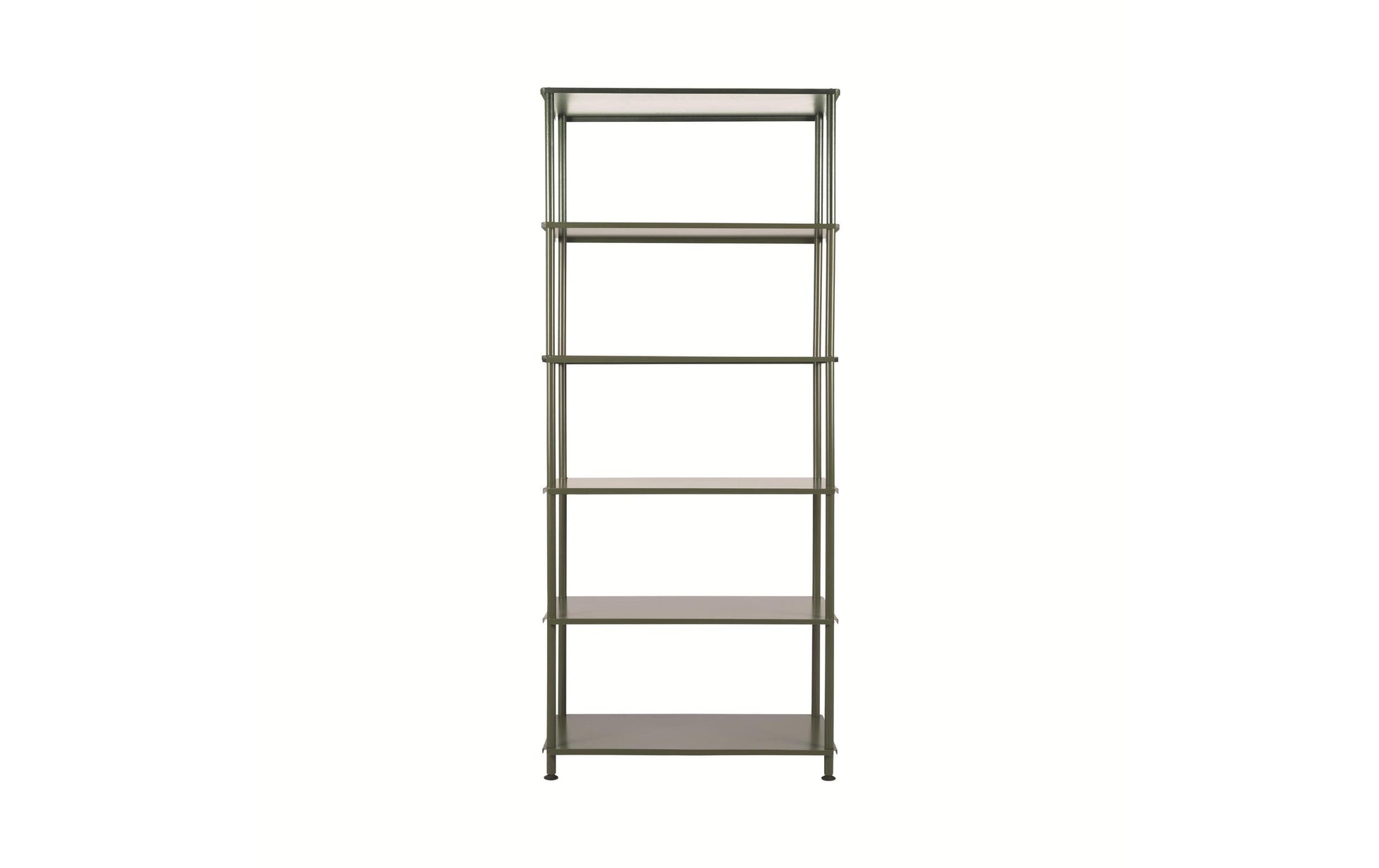 Bi-office Regal – 6 Böden – 80 × 40 × 187 cm – grün – Stahl