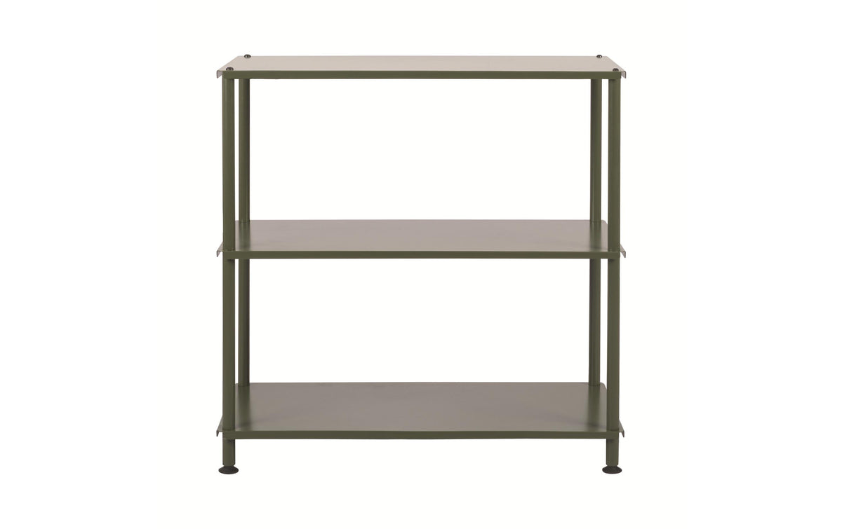 Bi-Office Regal – 3 Böden – 80 × 40 × 80 cm – Grün – Stahl