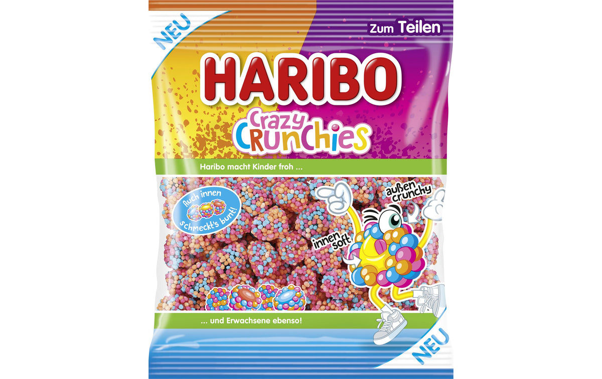 Haribo Crazy Crunchies Kaubonbons – 160 g