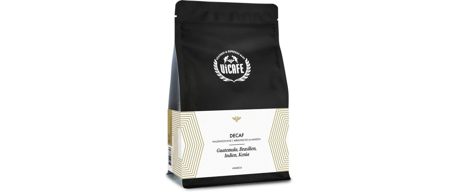 Vicafe Hausmischung Decaf – Kaffeebohnen – Espresso, 100% Arabica, 350 g
