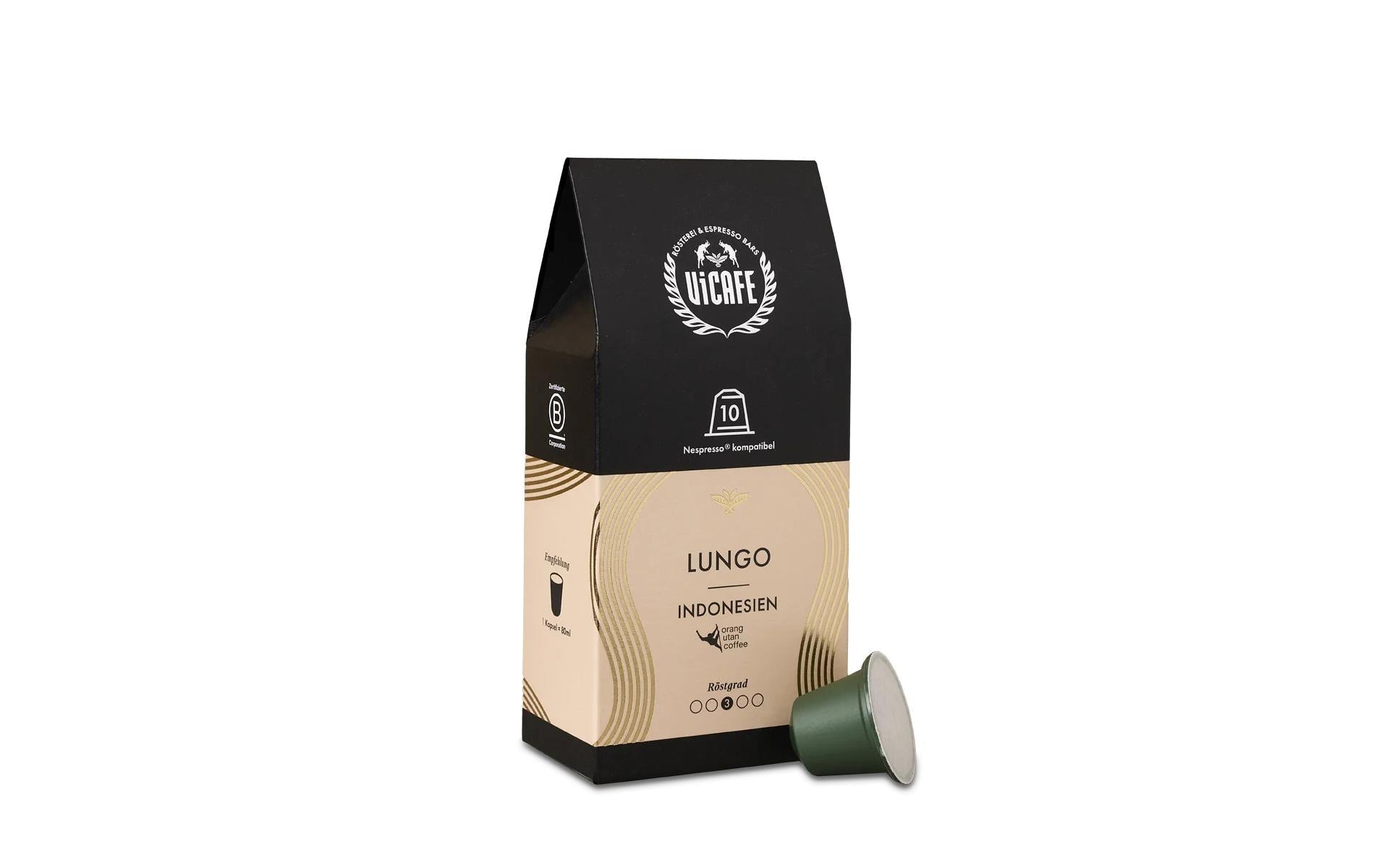 Vicafe Lungo – Kapseln für Nespresso – 10 Kapseln