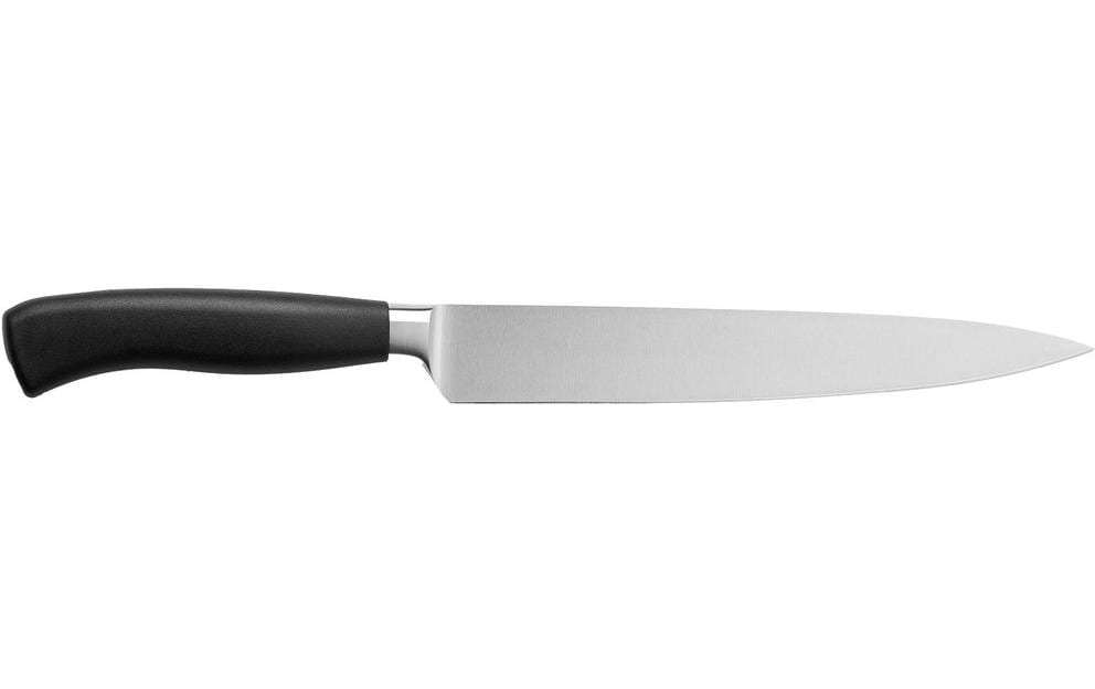 Wok Schinkenmesser 21 cm, Edelstahl/Kunststoff, Schwarz/Silber