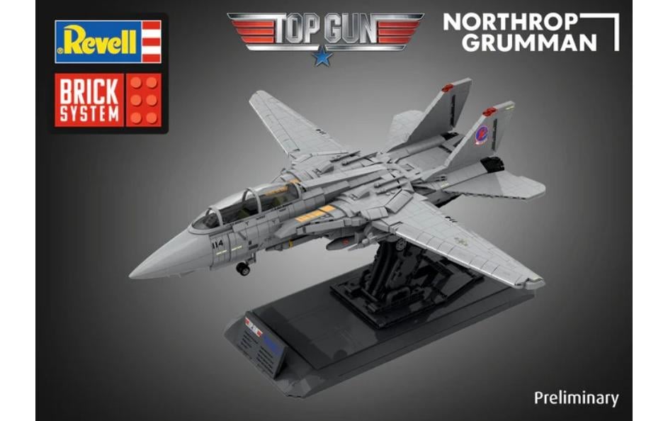 Revell 3D Puzzle Tomcat F-14A (Top Gun) – 2685 Teile – Massstab 1:32 – 60,8 × 14,4 × 52,5 cm – ab 18 Jahren