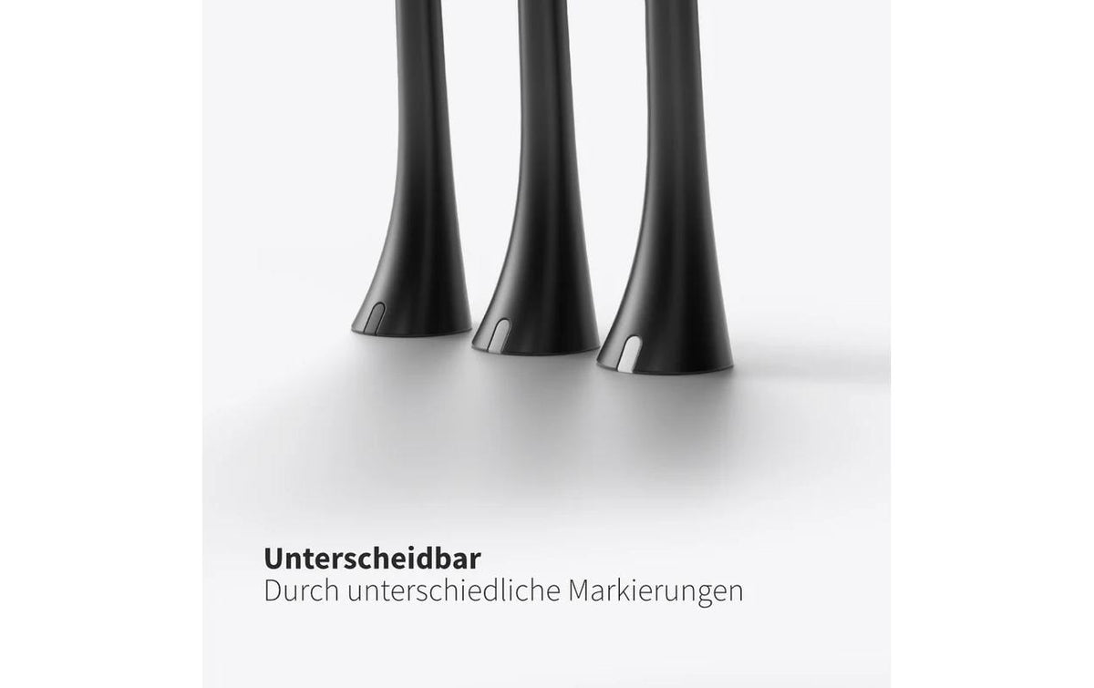 Zahnheld Ersatzbürste Basic – für Zahnheld Schallzahnbürste Gero – weich – 3 Stk – weiss