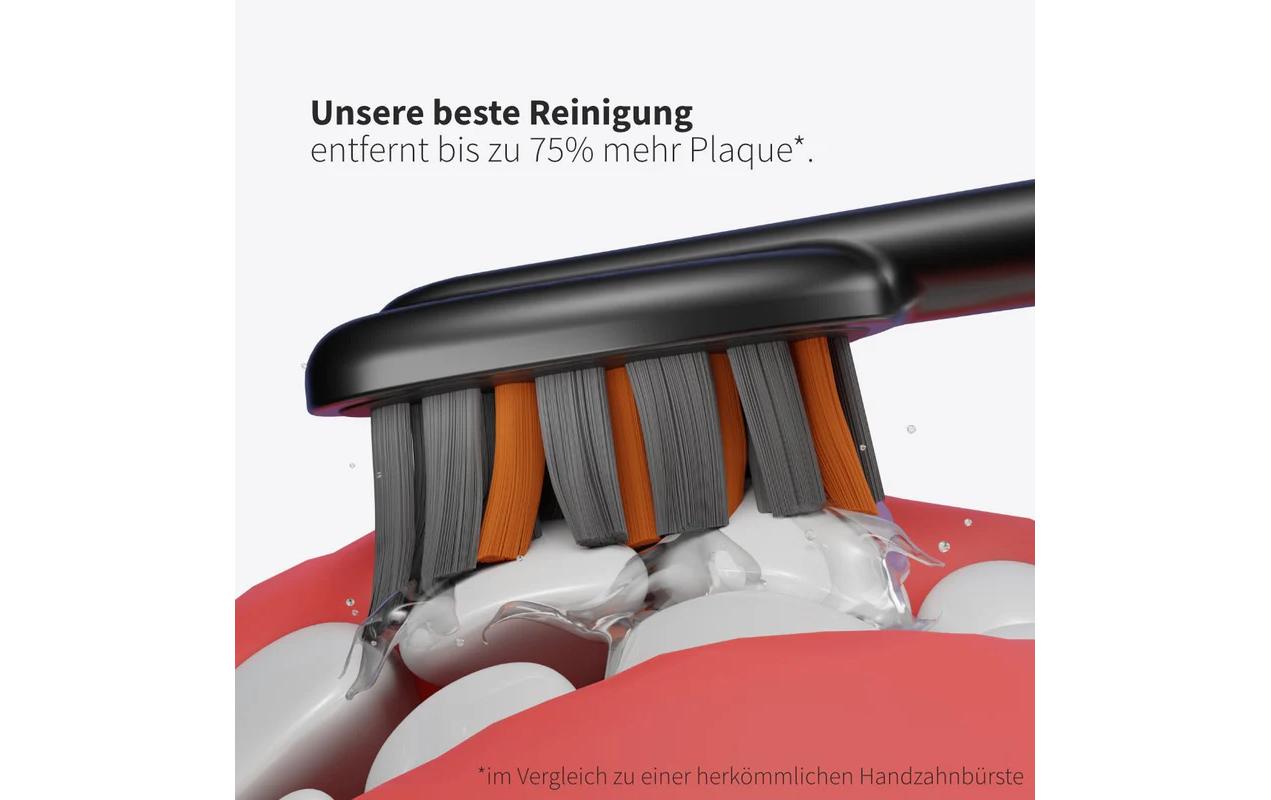 Zahnheld Ersatzbürste Pro-X Clean – für GERO, Gero G3 und alle Handstücke – 3 Stk, schwarz