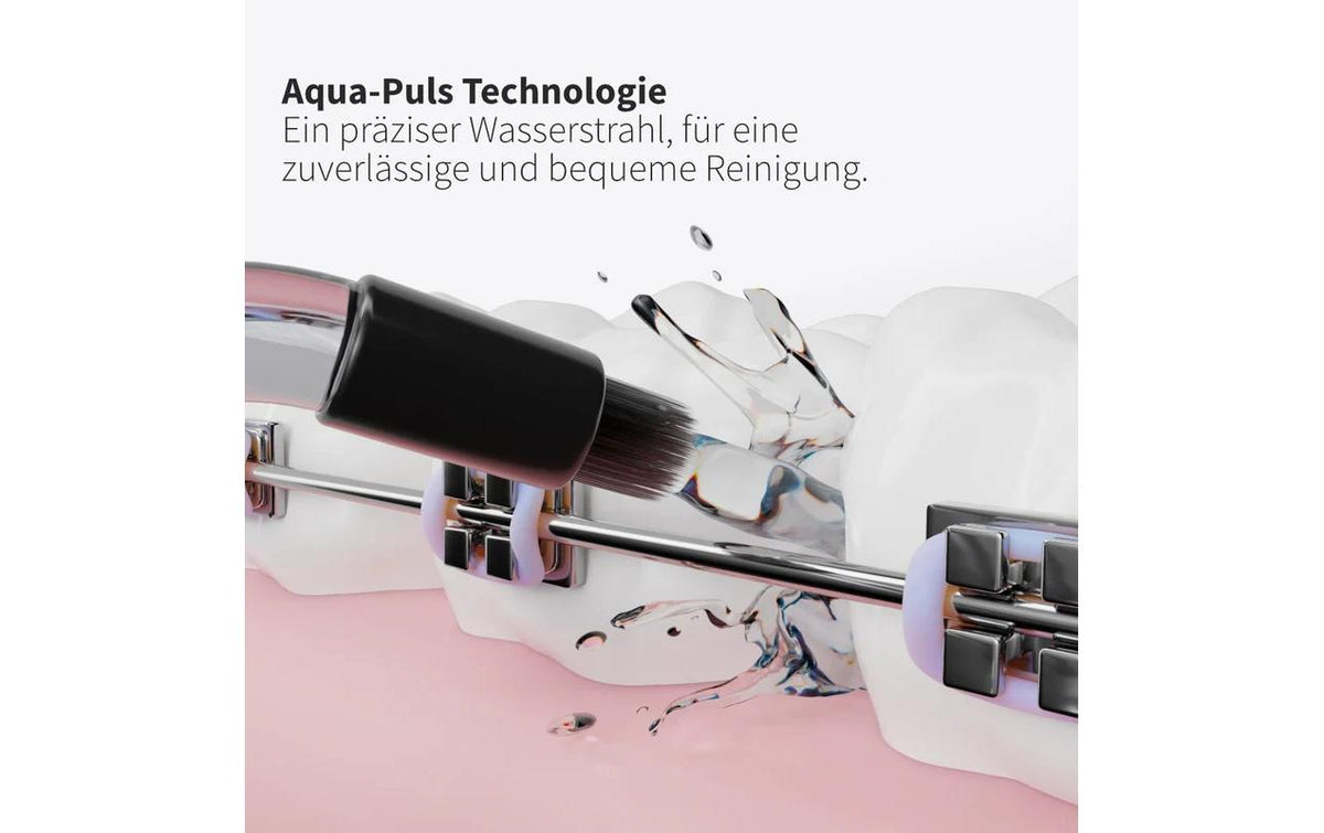 Zahnheld Ersatzdüse Deep Care – für AQUADENT – schwarz