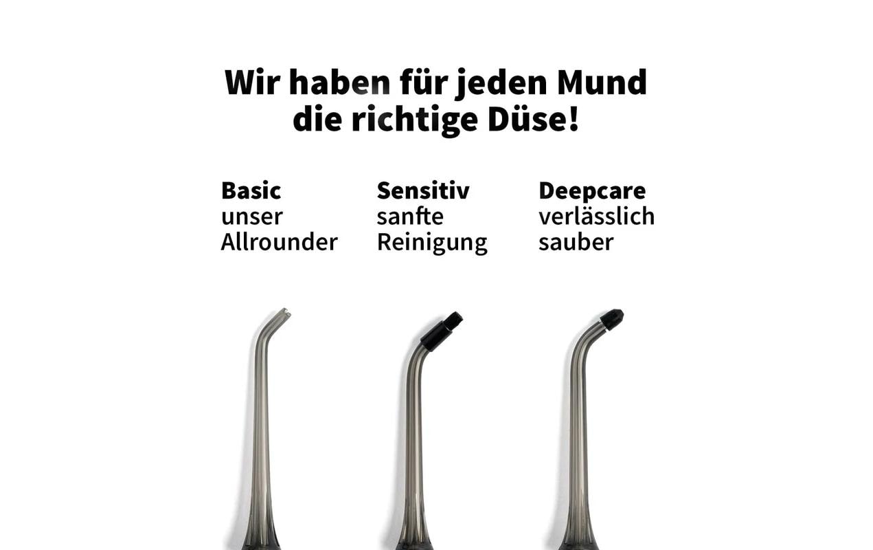 Zahnheld Ersatzdüse Sensitiv – für Zahnheld AQUADENT – 3 Stk, weiss