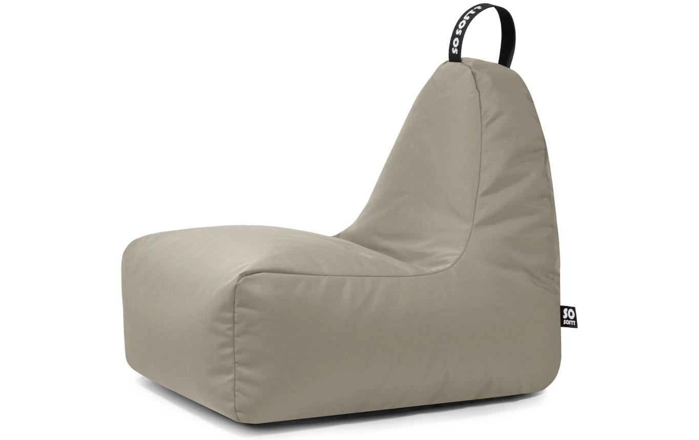 Neogard ag Neogard – CHILL XL GLOW Sitzkissen – 65 × 90 × 85 cm, Styroporgranulat-Füllung, Polyesterbezug, hellgrau