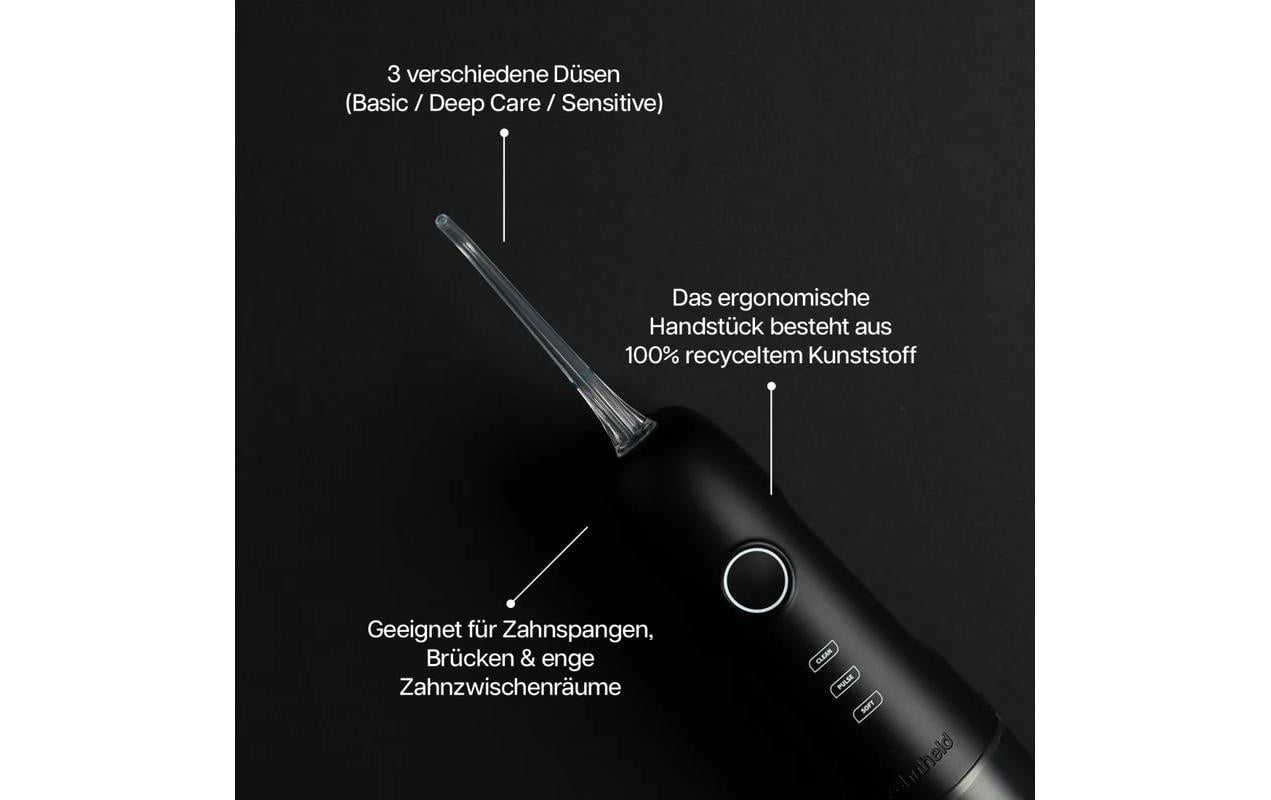 Zahnheld Schallzahnbürste Aquadent A2 – 5 Stufen, 800 mAh Akku – Schwarz