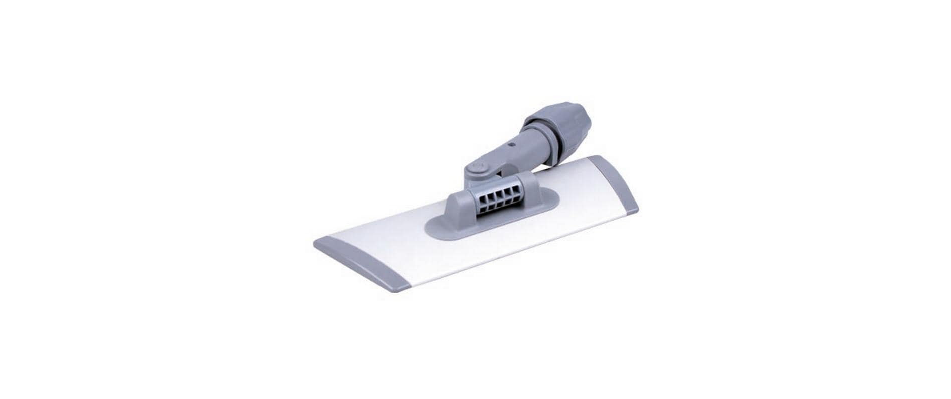 Edi Baur Klettmopphalter AMO 30 – Aluminium, Grau/Weiss