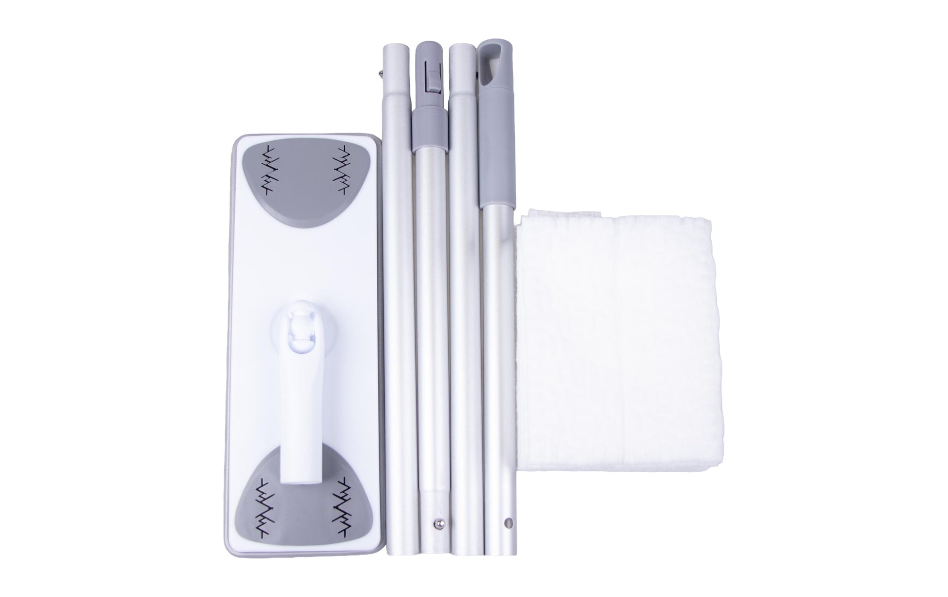 Edi Clean Flachwischer – Kunststoff, Weiss, 1 Stk. + 8 Stk.