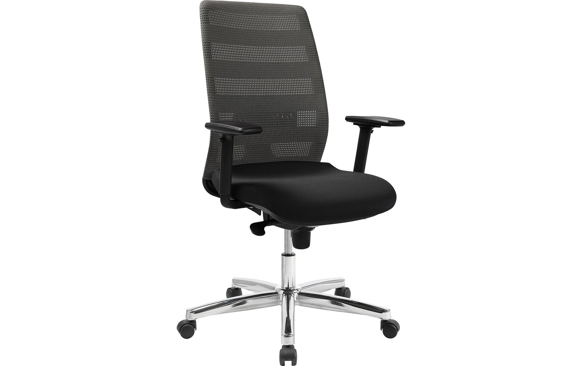 Topstar Airpoint II Bürostuhl – Netzrücken – Grau, mit Armlehnen, 42–54 cm, bis 110 kg