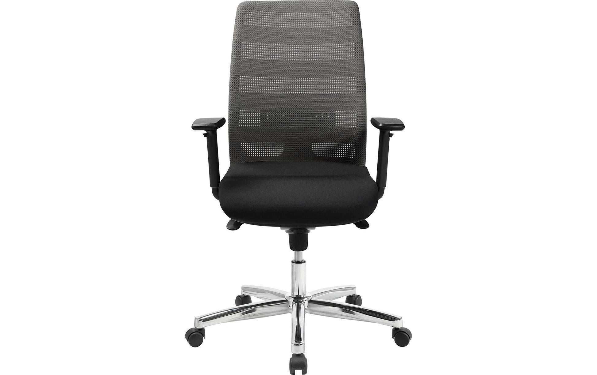 Topstar Airpoint II Bürostuhl – Netzrücken – Grau, mit Armlehnen, 42–54 cm, bis 110 kg