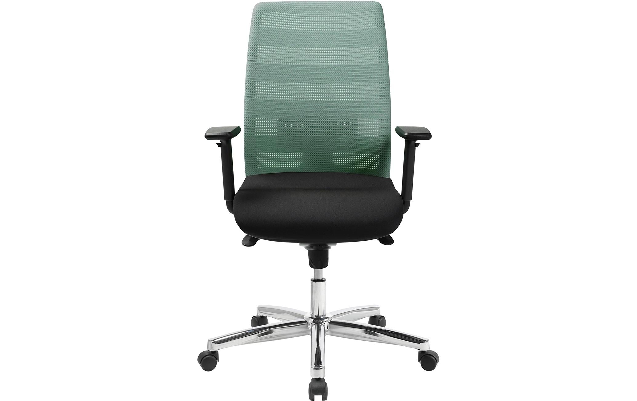 Topstar Airpoint II Bürostuhl – Netzrücken – Mint, mit Armlehnen, 42–54 cm, bis 110 kg