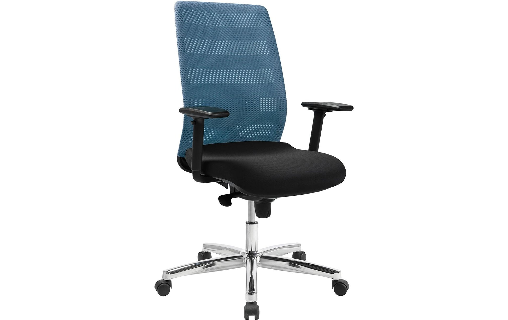 Topstar Airpoint II Bürostuhl – Netzrücken – Petrol, mit Armlehnen, 42–54 cm, bis 110 kg