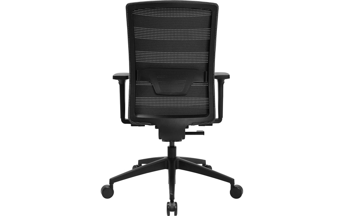 Topstar Sitness Airwork Bürostuhl – Netzrücken – Schwarz, mit Armlehnen, bis 110 kg