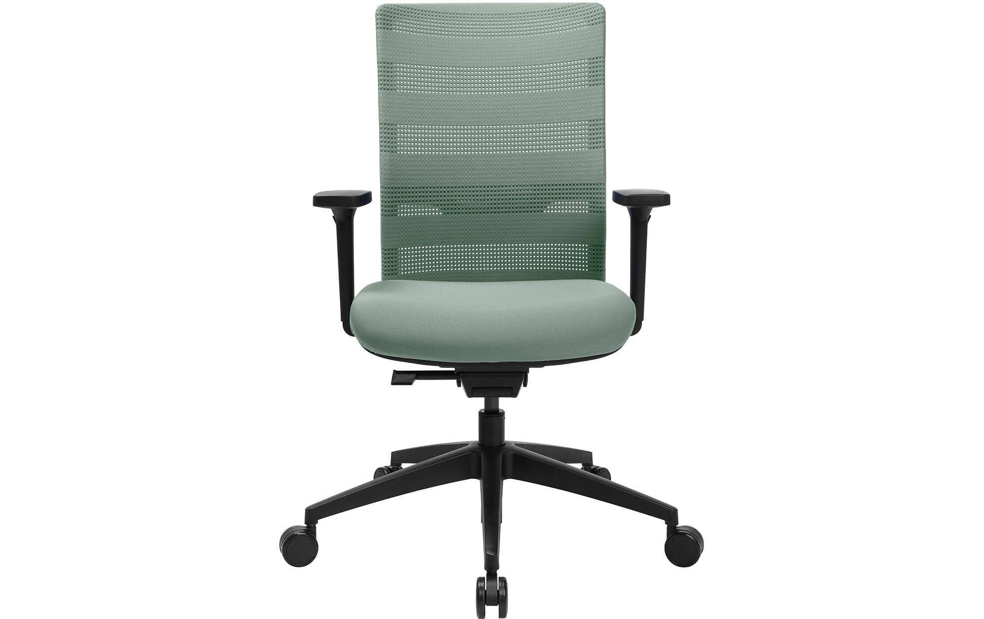 Topstar Sitness Airwork Bürostuhl – Netzrücken – Mint, mit Armlehnen, 45–57 cm, bis 110 kg