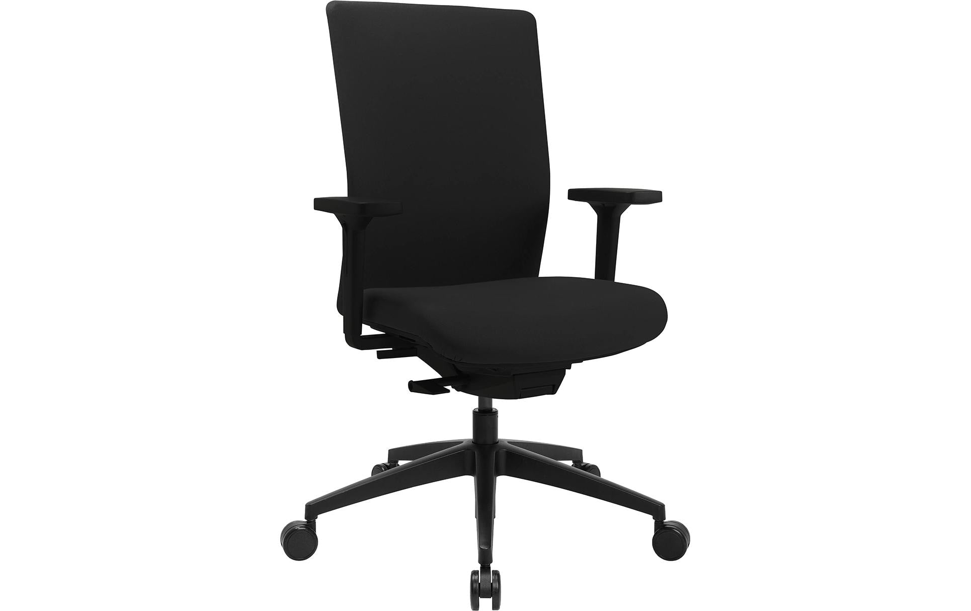 Topstar Sitness Airwork G Bürostuhl – Polsterrücken – Schwarz, Armlehnen, 45–57 cm, bis 110 kg