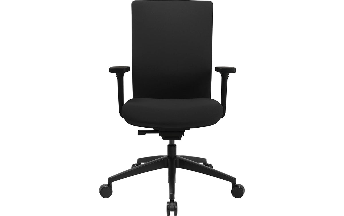 Topstar Sitness Airwork G Bürostuhl – Polsterrücken – Schwarz, Armlehnen, 45–57 cm, bis 110 kg
