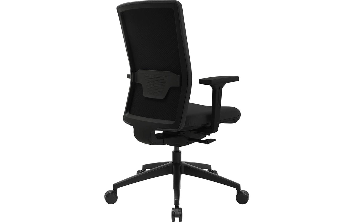Topstar Sitness Airwork G Bürostuhl – Polsterrücken – Schwarz, Armlehnen, 45–57 cm, bis 110 kg
