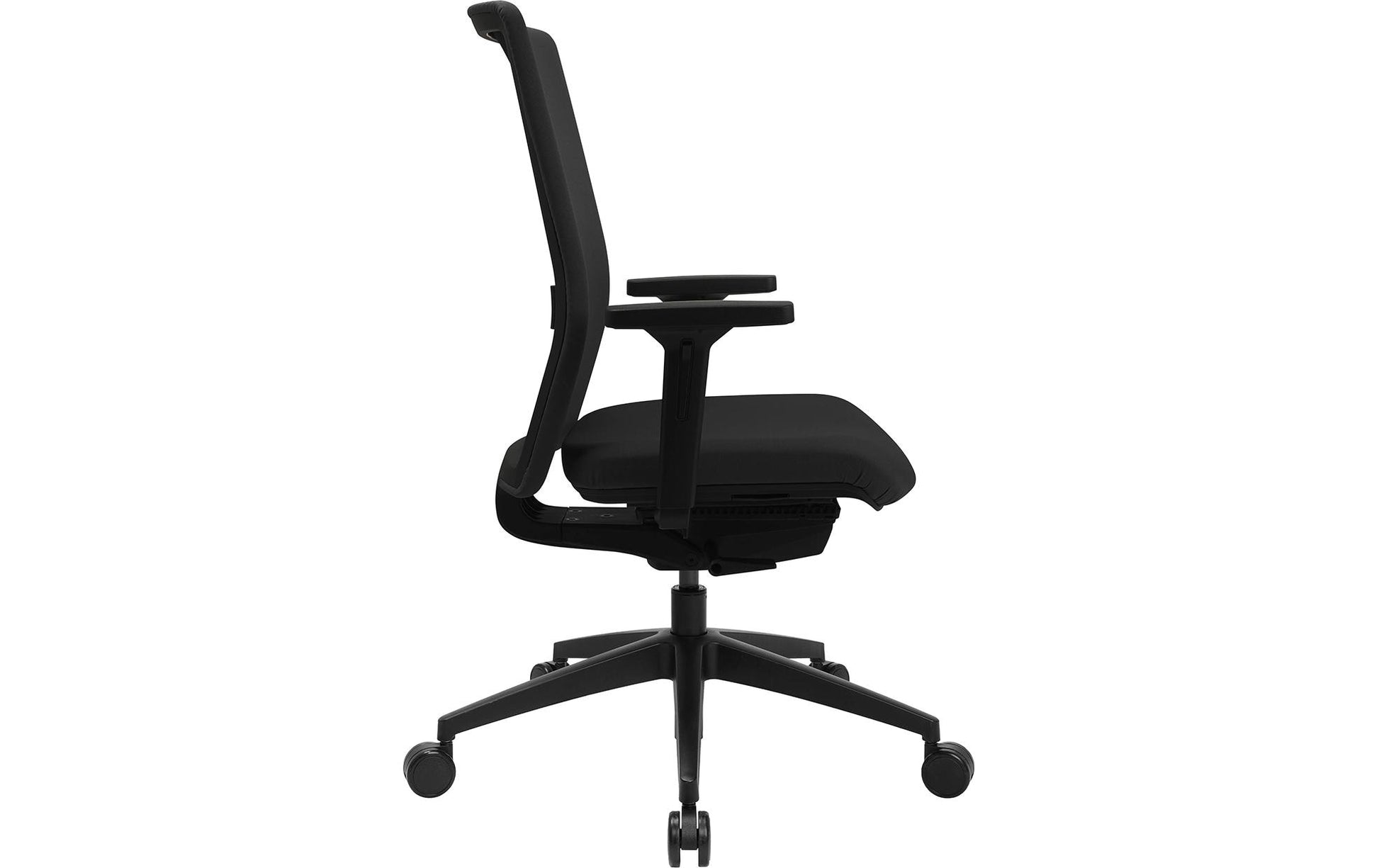 Topstar Sitness Airwork G Bürostuhl – Polsterrücken – Schwarz, Armlehnen, 45–57 cm, bis 110 kg