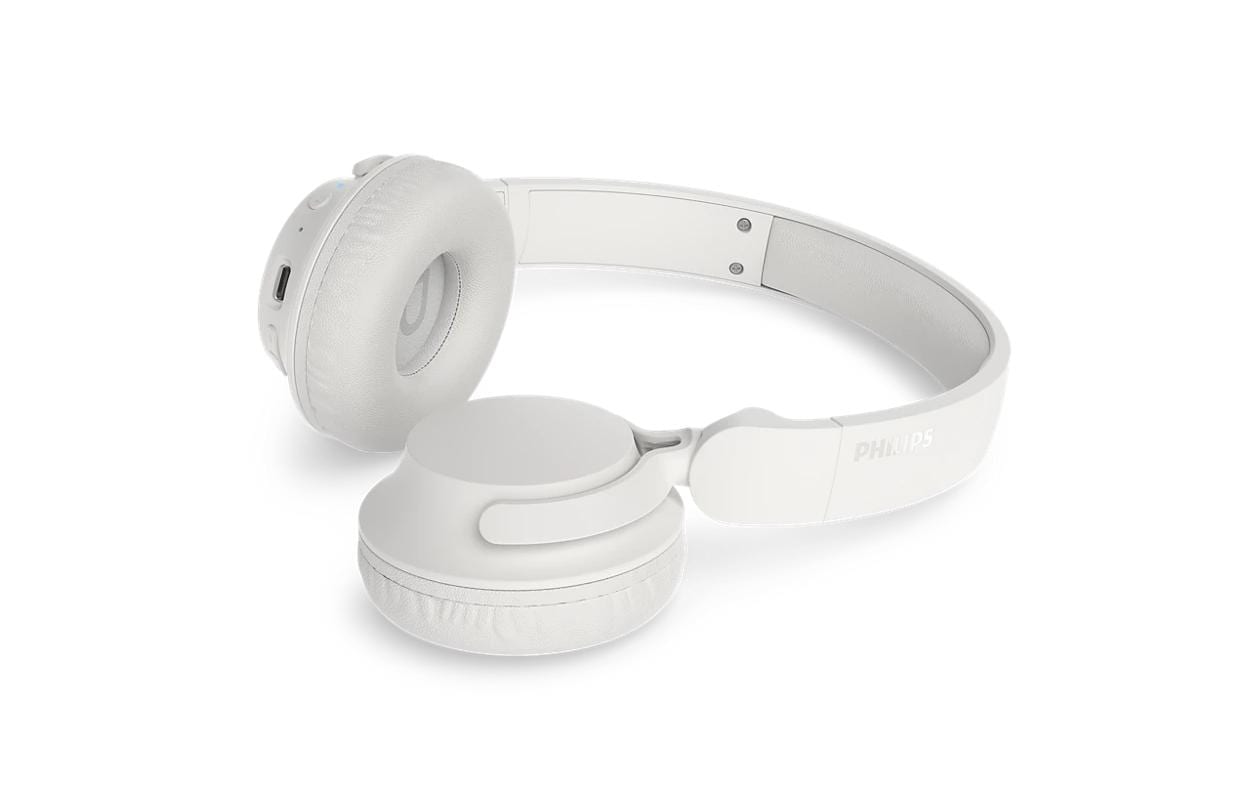 Philips TAH4500WT/00 Over-Ear Kopfhörer – ANC, BT, Weiss