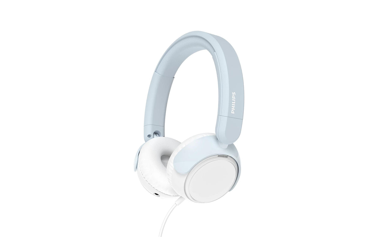 Philips TAK2000BL/00 Kinderkopfhörer – On-Ear, Kabelgebunden, 85 dB Lautstärke-Limit, Blau