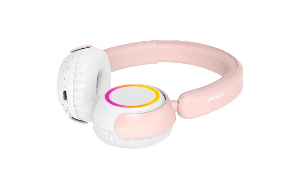 Philips TAK4200PK/00 Kinderkopfhörer – On-Ear, 85 dB Lautstärke-Limit, Rosa, BT 5.4