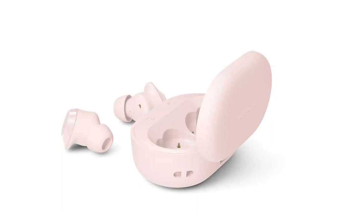 Philips TAT1300PK/00 TWS In-Ear – ANC, mit Ladecase, Rosa, BT 6.0