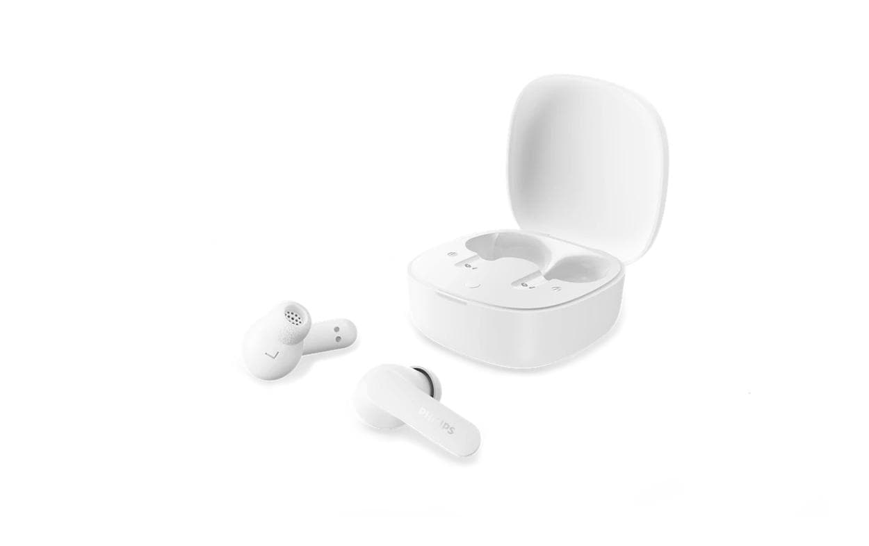 Philips TAT2100WT/00 TWS In-Ear mit Ladecase, Weiss, BT 6.0