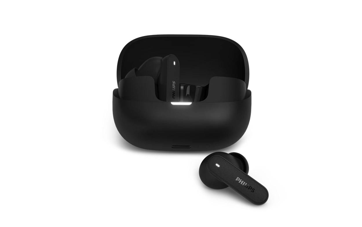 Philips TAT3000BK/00 TWS In-Ear – ANC, mit Ladecase, Schwarz, BT 6.0