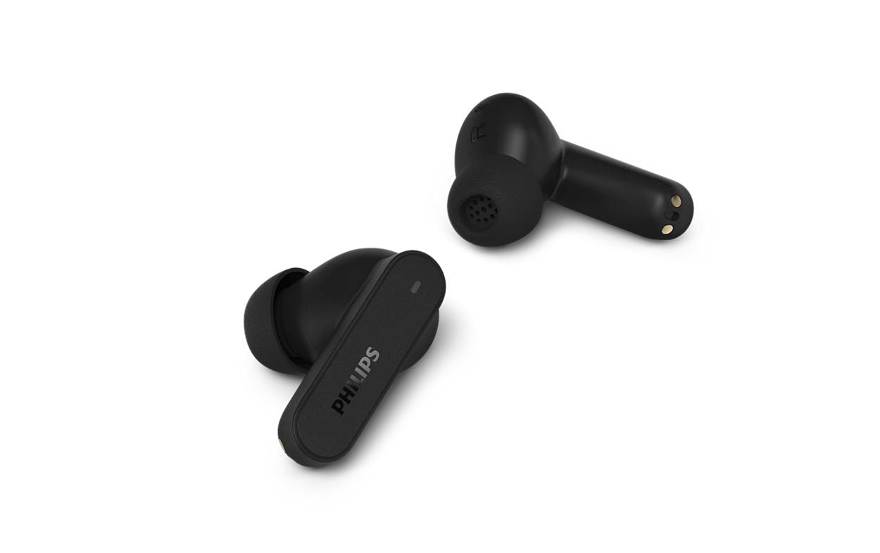 Philips TAT3000BK/00 TWS In-Ear – ANC, mit Ladecase, Schwarz, BT 6.0